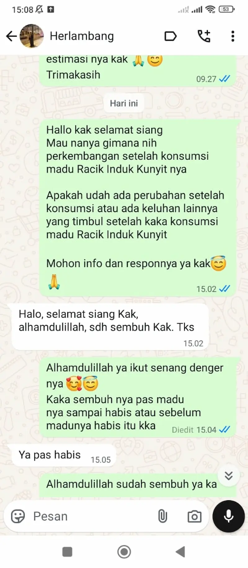 Testimoni WhatsApp 6